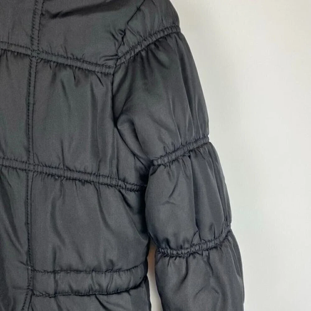 Urban Republic Girls Collection Puffer Jacket Large Black Hoodie Coat